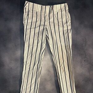 LOFT Stripped Cropped Pedal Pusher Pants Size 4